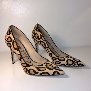 Sam Edelman Cheetah Print Hazel Stiletto High Heel Pump Size 8.5